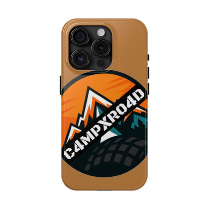 C4MPXRO4D Rounded Shield Camper Badge Phone Case | Tough Phone Case