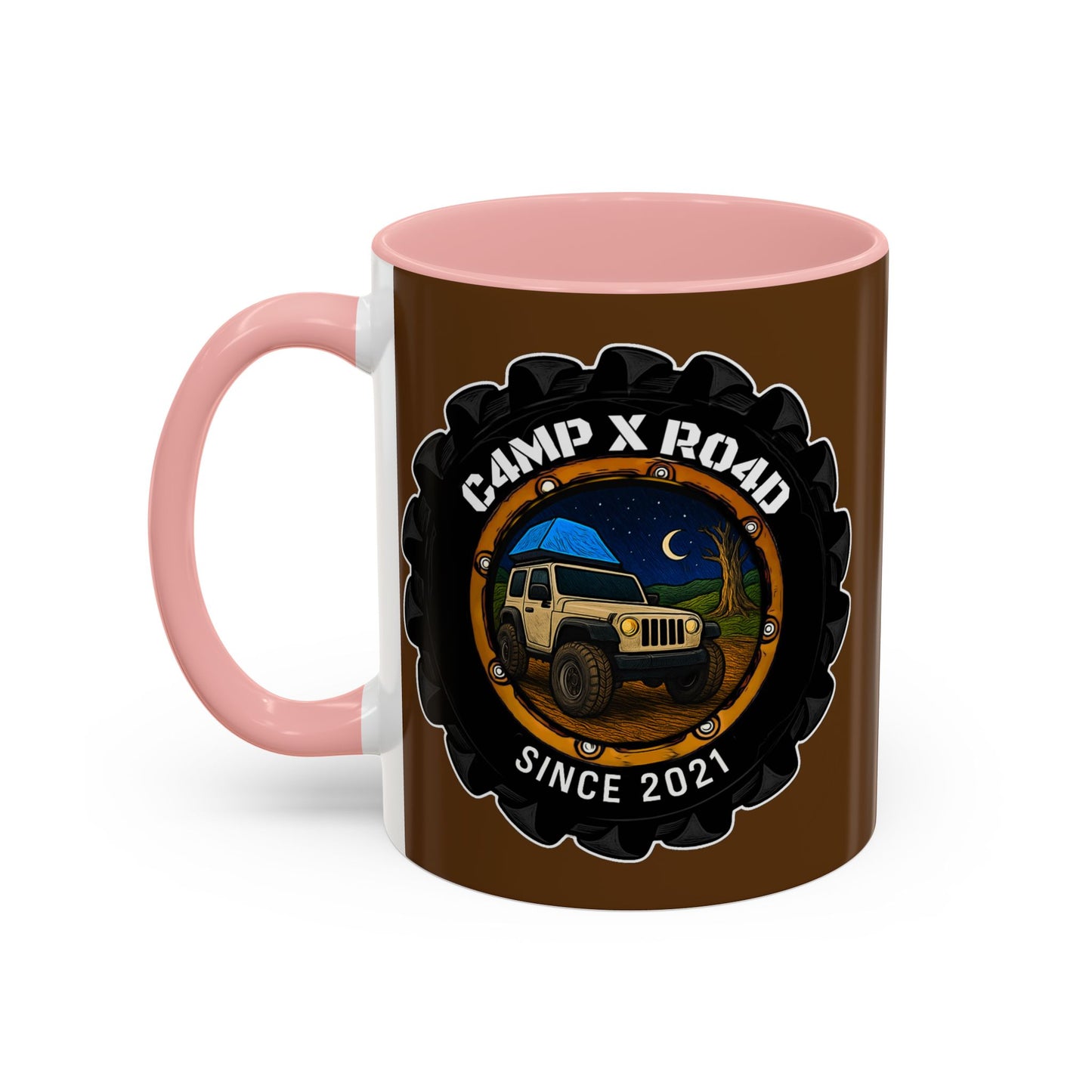 C4MPXRO4D Camper Badge Mug | Accent Coffee Mug 11oz 15oz
