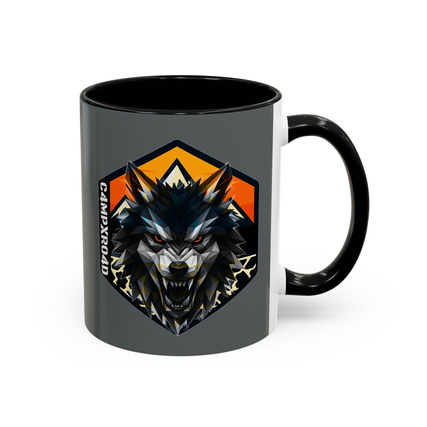 C4MPXRO4D Wolf Shield Camper Badge Mug | Accent Coffee Mug 11oz 15oz