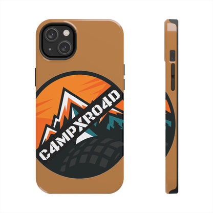 C4MPXRO4D Rounded Shield Camper Badge Phone Case | Tough Phone Case