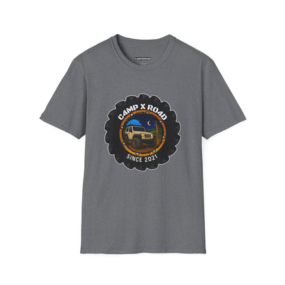 C4MPXRO4D Camper Badge Soft Tee | Graphic T-Shirt
