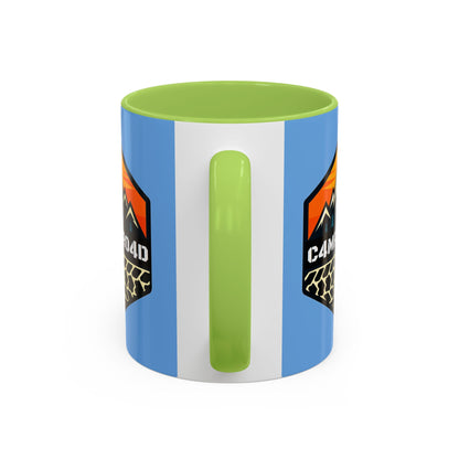 C4MPXRO4D Hexa Shield Camper Badge Mug | Accent Coffee Mug 11oz 15oz