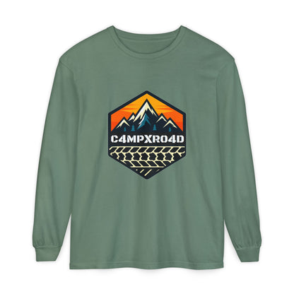 C4MPXRO4D Hexa Shield Camper Badge T-Shirt | Long Sleeve