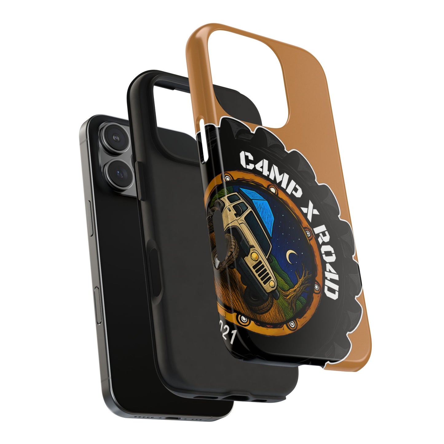 C4MPXRO4D Camper Badge Phone Case | Tough Phone Case