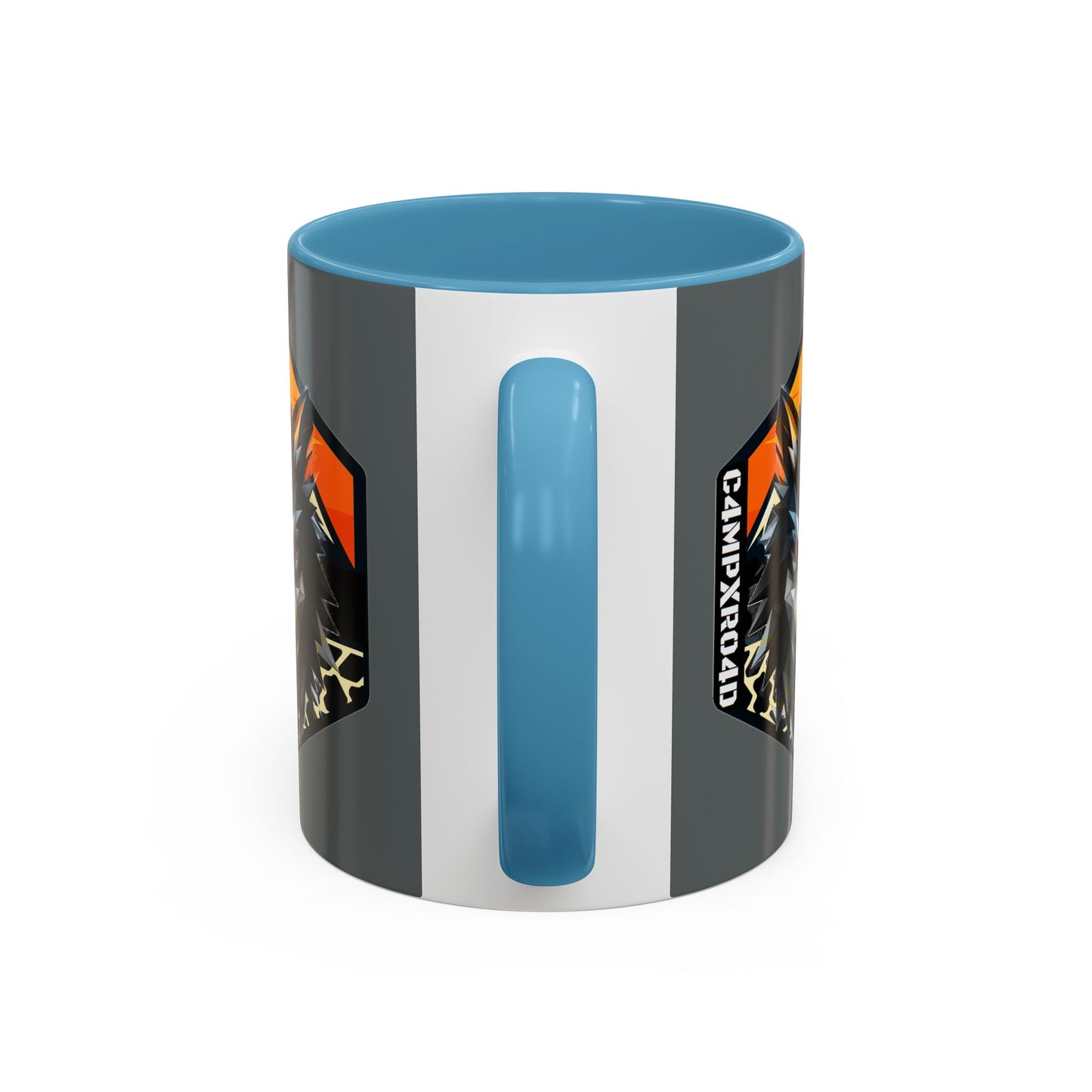 C4MPXRO4D Wolf Shield Camper Badge Mug | Accent Coffee Mug 11oz 15oz