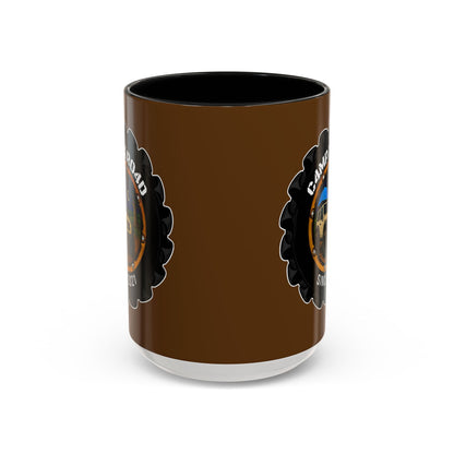 C4MPXRO4D Camper Badge Mug | Accent Coffee Mug 11oz 15oz