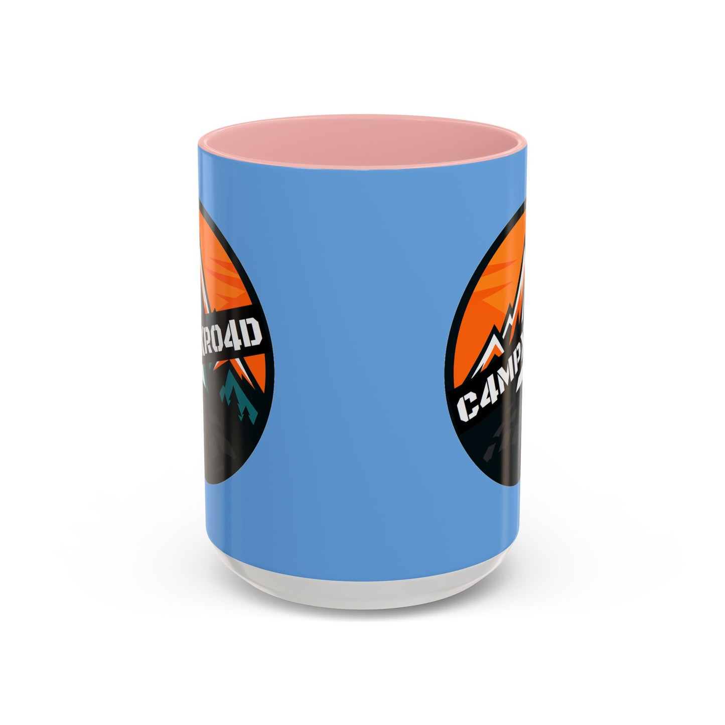 C4MPXRO4D Rounded Shield Camper Badge Mug | Accent Coffee Mug 11oz 15oz