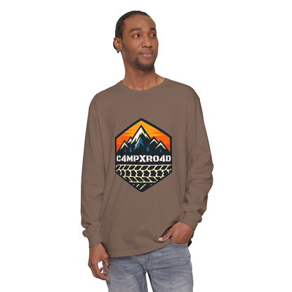 C4MPXRO4D Hexa Shield Camper Badge T-Shirt | Long Sleeve
