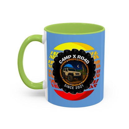 C4MPXRO4D Summer Camper Badge Mug | Accent Coffee Mug 11oz 15oz