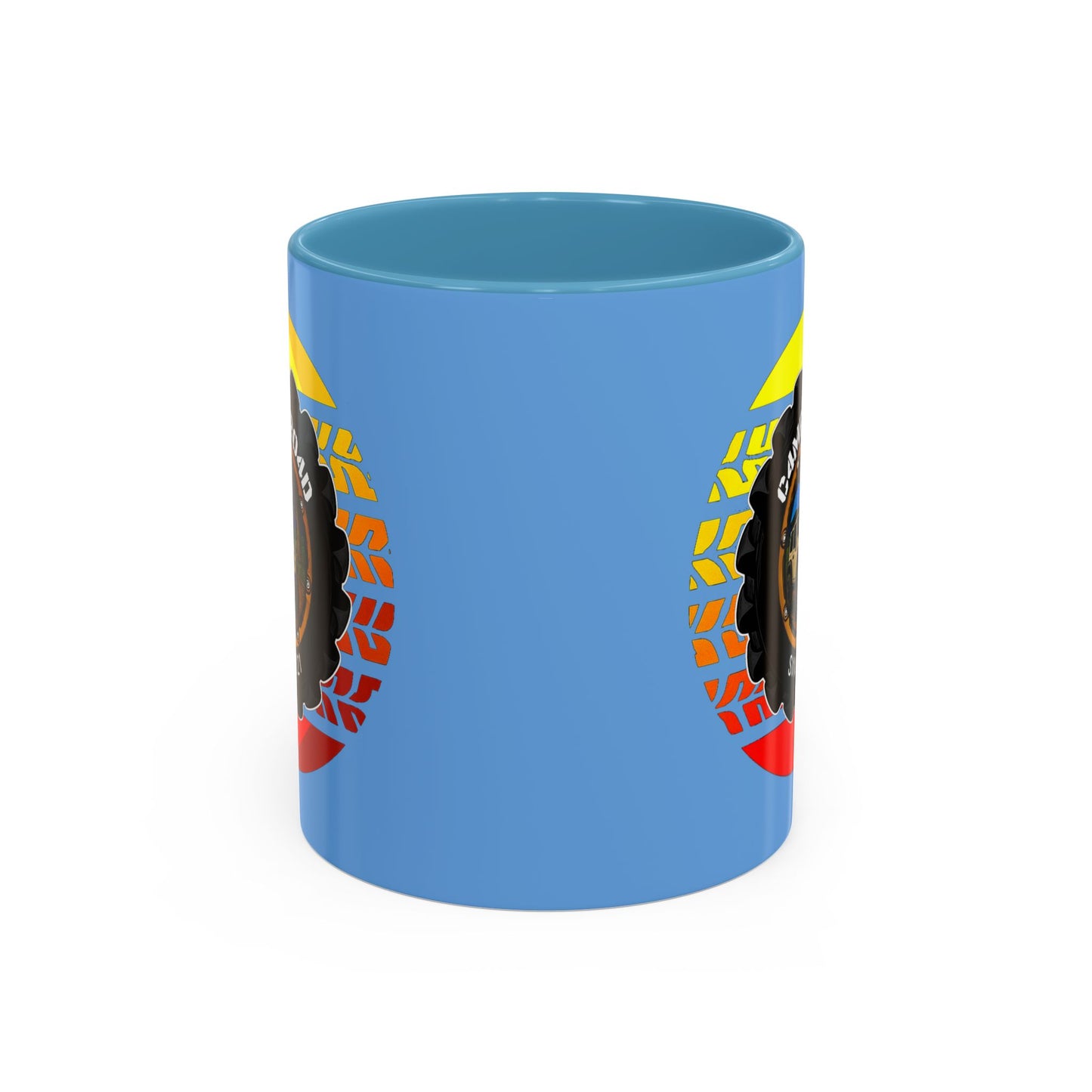 C4MPXRO4D Summer Camper Badge Mug | Accent Coffee Mug 11oz 15oz