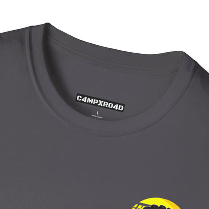 C4MPXRO4D Tiny Summer Camper Badge Soft Tee | Graphic T-Shirt
