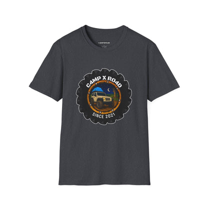 C4MPXRO4D Camper Badge Soft Tee | Graphic T-Shirt