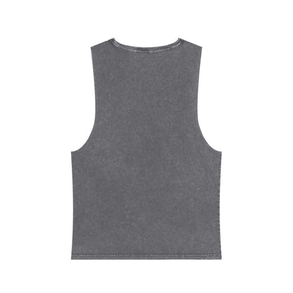 C4MPXR04D Tank Top | stonewash black, retro stencil logo