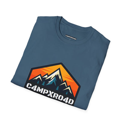 C4MPXRO4D Hexa Shield Camper Badge Soft Tee | Graphic T-Shirt