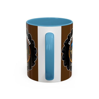 C4MPXRO4D Camper Badge Mug | Accent Coffee Mug 11oz 15oz