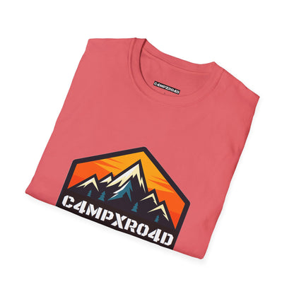 C4MPXRO4D Hexa Shield Camper Badge Soft Tee | Graphic T-Shirt
