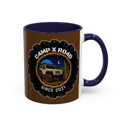 C4MPXRO4D Camper Badge Mug | Accent Coffee Mug 11oz 15oz