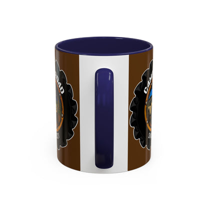 C4MPXRO4D Camper Badge Mug | Accent Coffee Mug 11oz 15oz