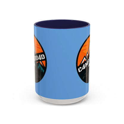 C4MPXRO4D Rounded Shield Camper Badge Mug | Accent Coffee Mug 11oz 15oz