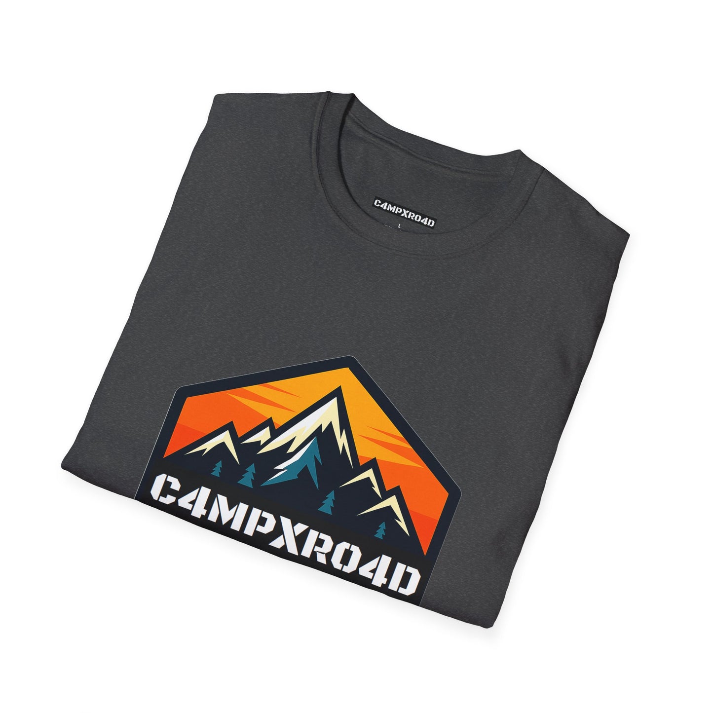 C4MPXRO4D Hexa Shield Camper Badge Soft Tee | Graphic T-Shirt