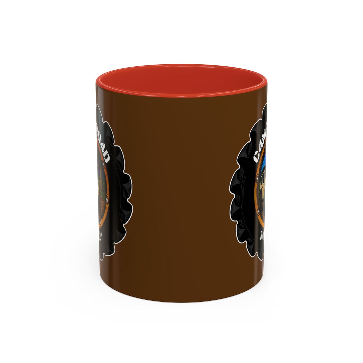 C4MPXRO4D Camper Badge Mug | Accent Coffee Mug 11oz 15oz