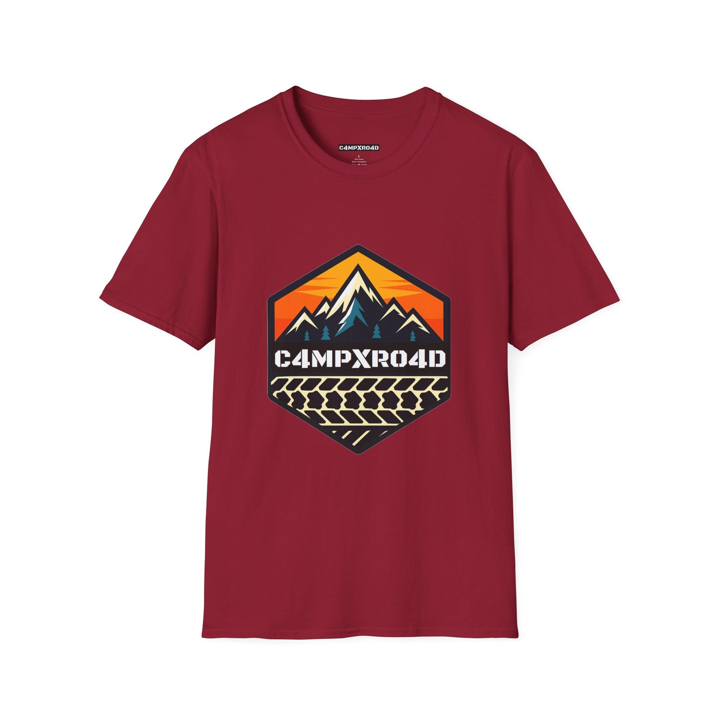 C4MPXRO4D Hexa Shield Camper Badge Soft Tee | Graphic T-Shirt