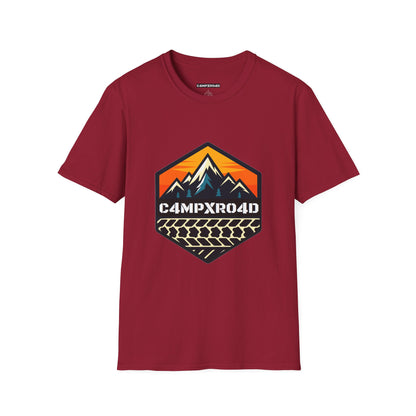 C4MPXRO4D Hexa Shield Camper Badge Soft Tee | Graphic T-Shirt