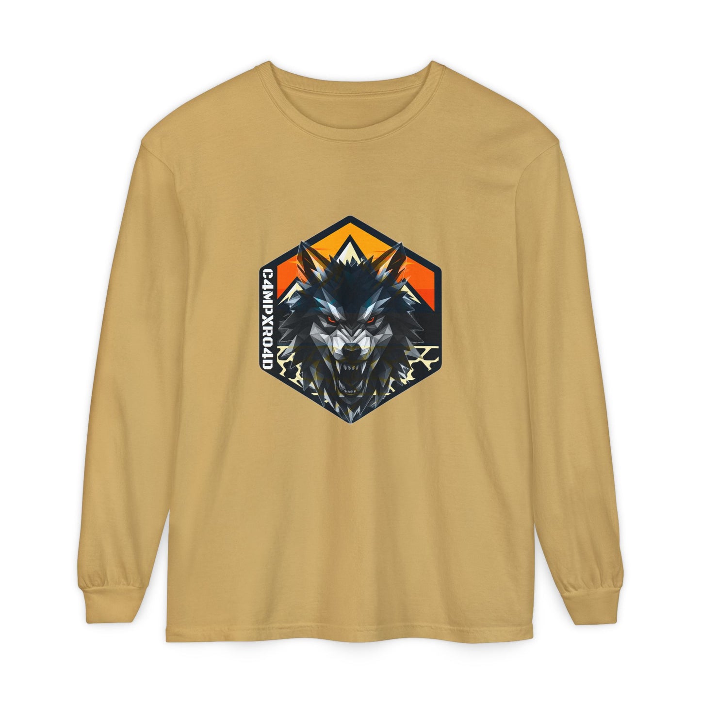 C4MPXRO4D Wolf Shield Camper Badge T-Shirt | Long Sleeve