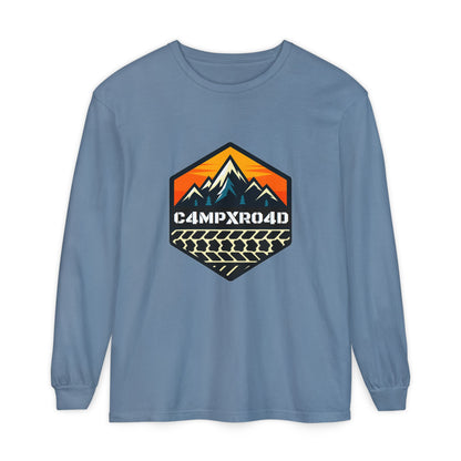C4MPXRO4D Hexa Shield Camper Badge T-Shirt | Long Sleeve