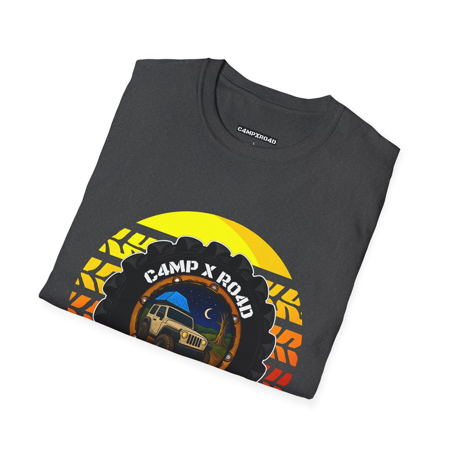 C4MPXRO4D Summer Camper Badge Soft Tee | Graphic T-Shirt