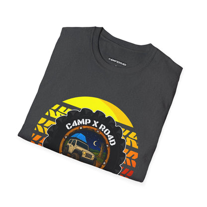 C4MPXRO4D Summer Camper Badge Soft Tee | Graphic T-Shirt