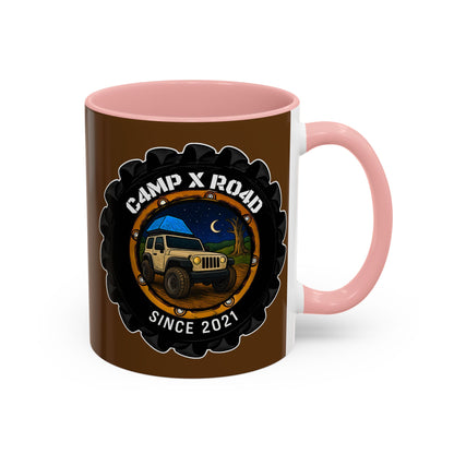 C4MPXRO4D Camper Badge Mug | Accent Coffee Mug 11oz 15oz