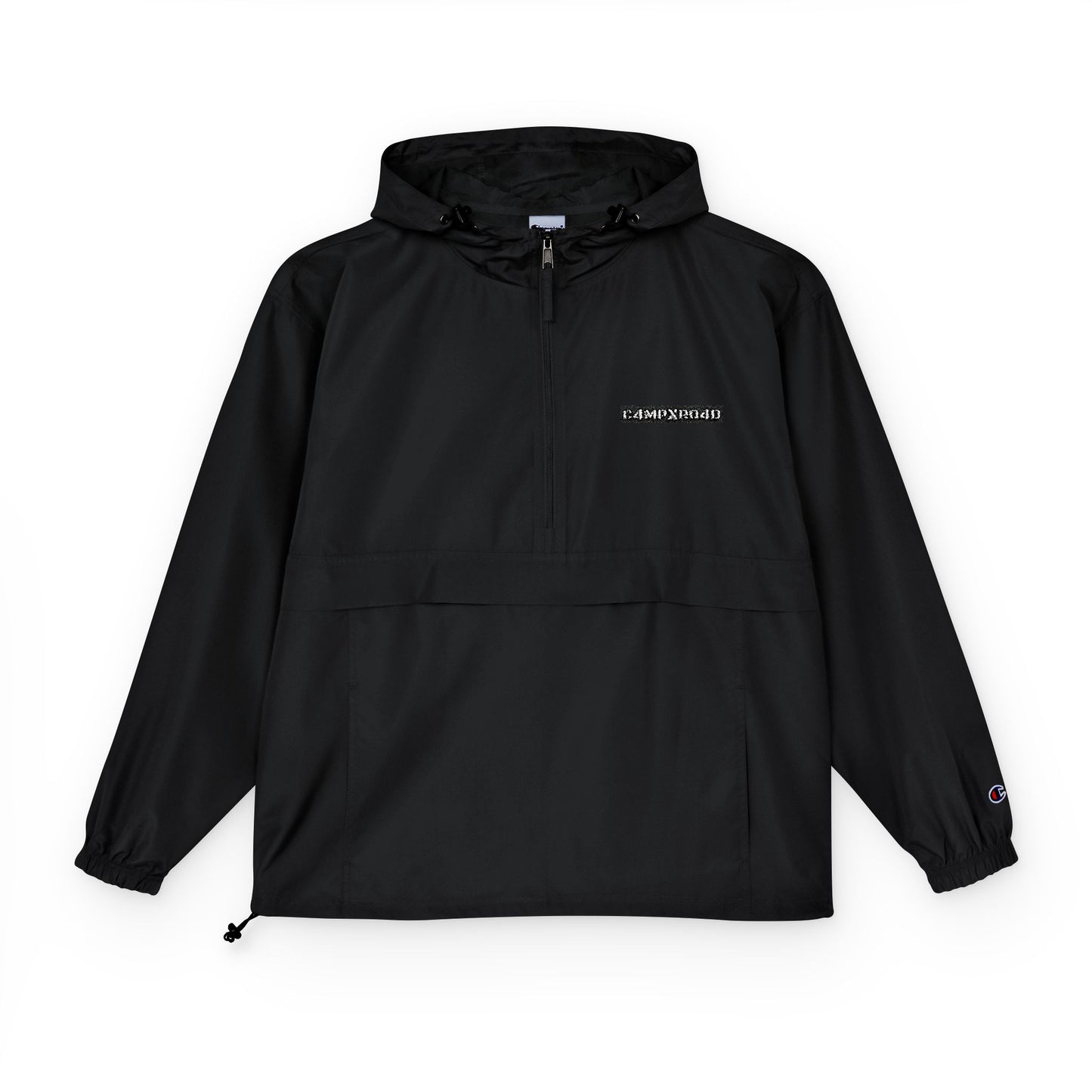 C4MPXRO4D Anorak Jacket | Black Packable Windbreaker