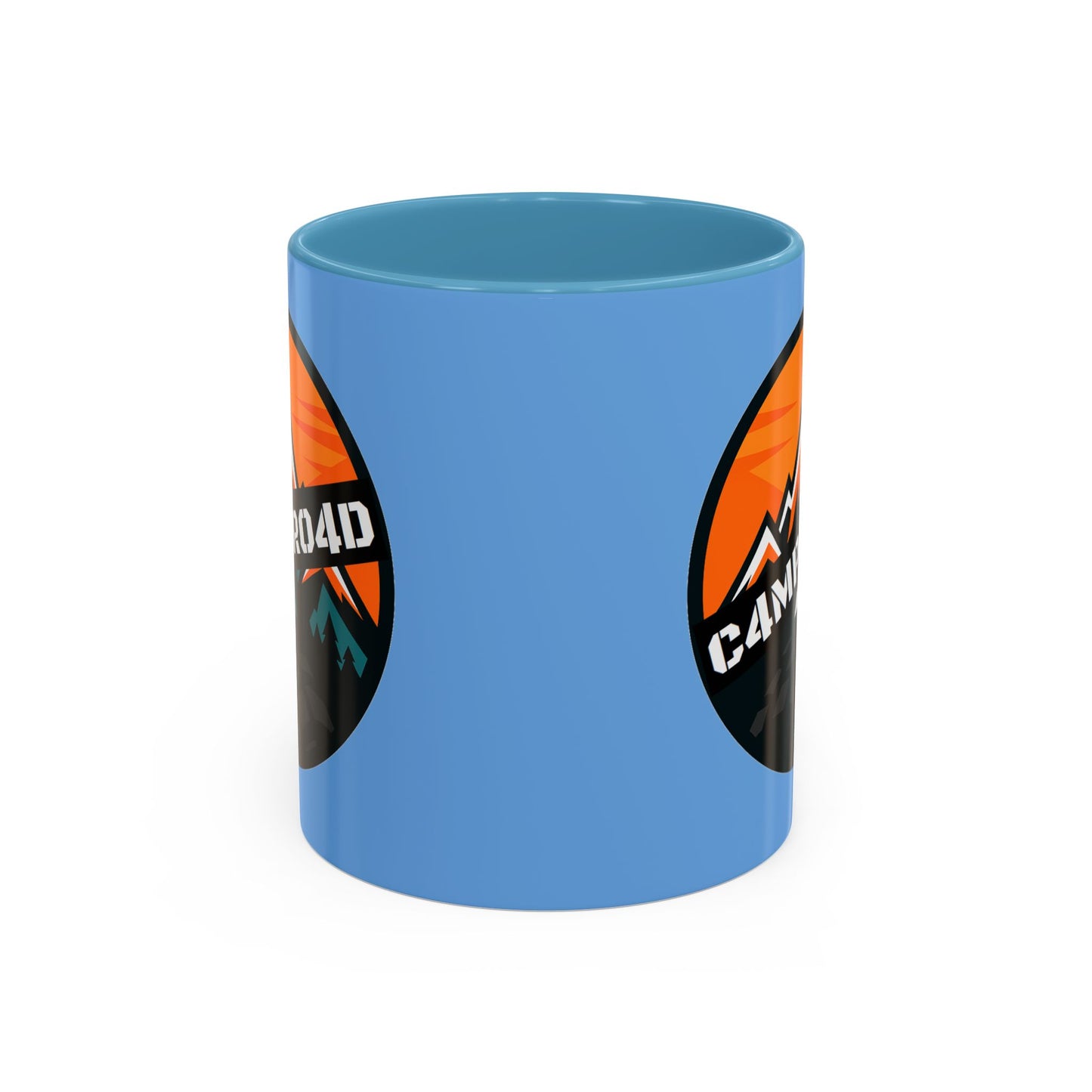 C4MPXRO4D Rounded Shield Camper Badge Mug | Accent Coffee Mug 11oz 15oz