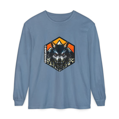 C4MPXRO4D Wolf Shield Camper Badge T-Shirt | Long Sleeve