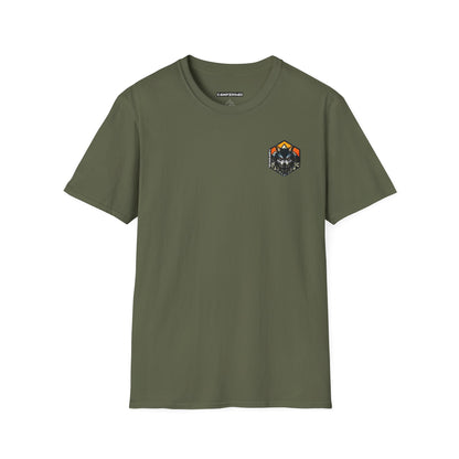 C4MPXRO4D Tiny Wolf Shield Camper Badge Soft Tee | Graphic T-Shirt