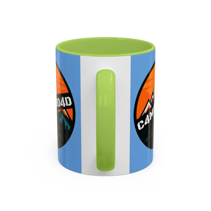 C4MPXRO4D Rounded Shield Camper Badge Mug | Accent Coffee Mug 11oz 15oz