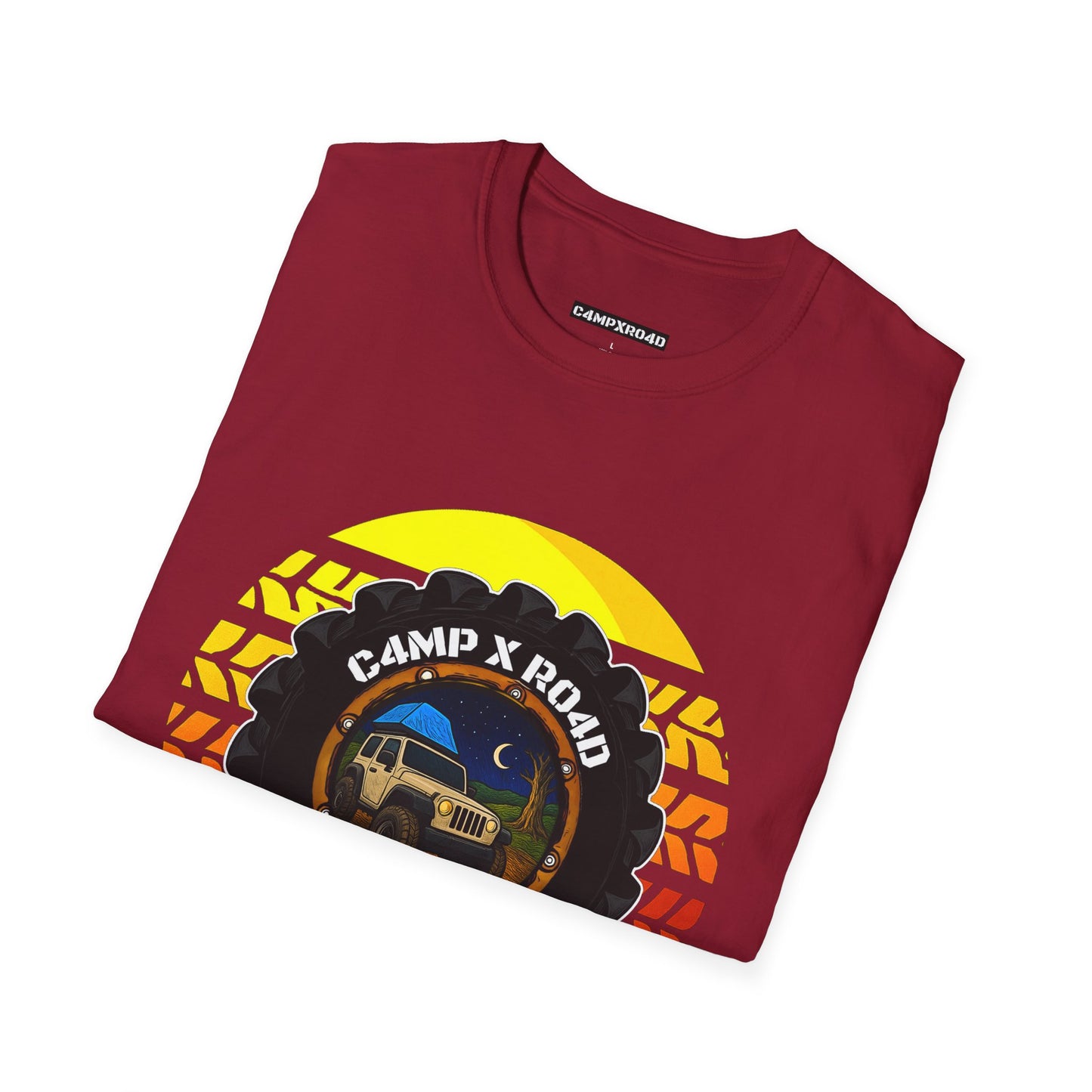 C4MPXRO4D Summer Camper Badge Soft Tee | Graphic T-Shirt