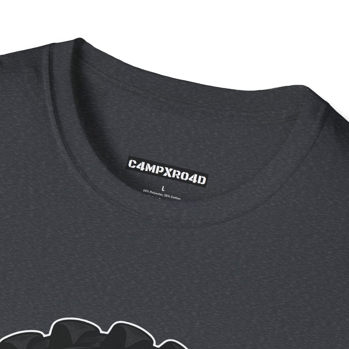 C4MPXRO4D Camper Badge Soft Tee | Graphic T-Shirt