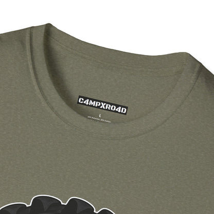 C4MPXRO4D Camper Badge Soft Tee | Graphic T-Shirt
