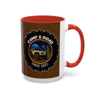 C4MPXRO4D Camper Badge Mug | Accent Coffee Mug 11oz 15oz