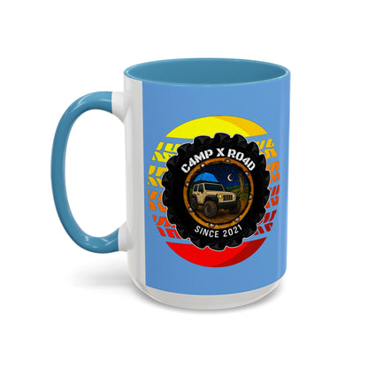 C4MPXRO4D Summer Camper Badge Mug | Accent Coffee Mug 11oz 15oz