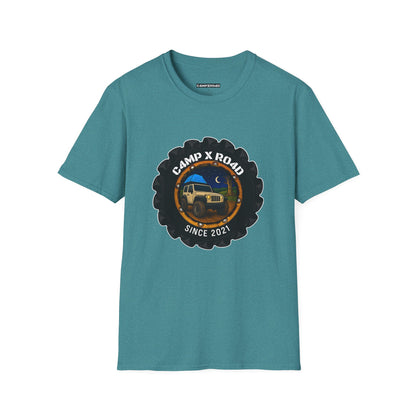 C4MPXRO4D Camper Badge Soft Tee | Graphic T-Shirt