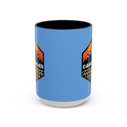 C4MPXRO4D Hexa Shield Camper Badge Mug | Accent Coffee Mug 11oz 15oz