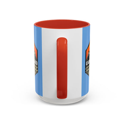 C4MPXRO4D Hexa Shield Camper Badge Mug | Accent Coffee Mug 11oz 15oz