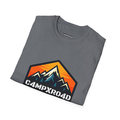 C4MPXRO4D Hexa Shield Camper Badge Soft Tee | Graphic T-Shirt