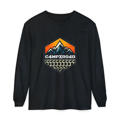 C4MPXRO4D Hexa Shield Camper Badge T-Shirt | Long Sleeve