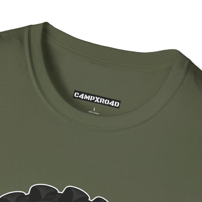 C4MPXRO4D Camper Badge Soft Tee | Graphic T-Shirt