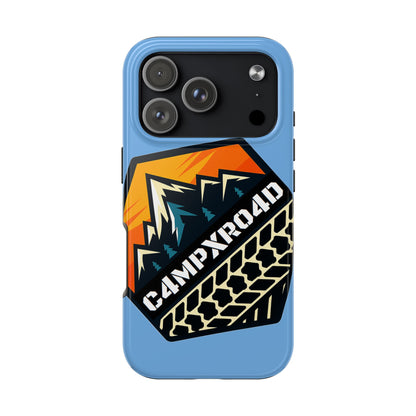 C4MPXRO4D Hexa Shield Camper Badge Phone Case | Tough Phone Case