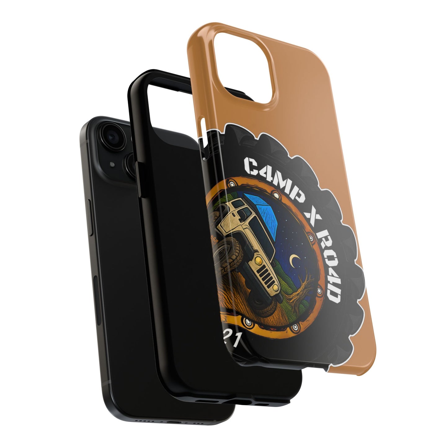 C4MPXRO4D Camper Badge Phone Case | Tough Phone Case